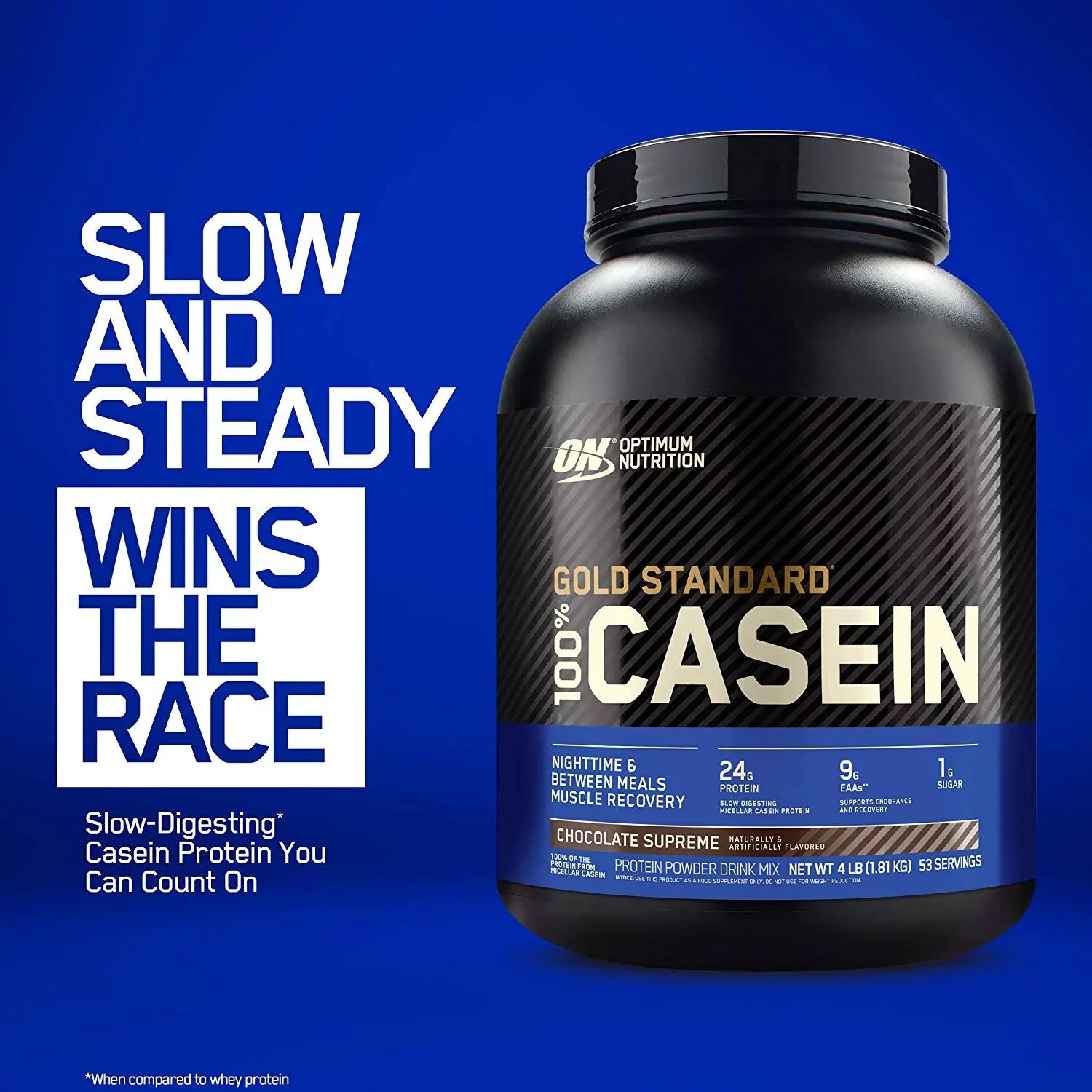 Optimum Nutrition, Gold Standard 100% Casein, 24 g Protein Powder, Cookies & Cream, 1.81 lbs, 27 Servings
