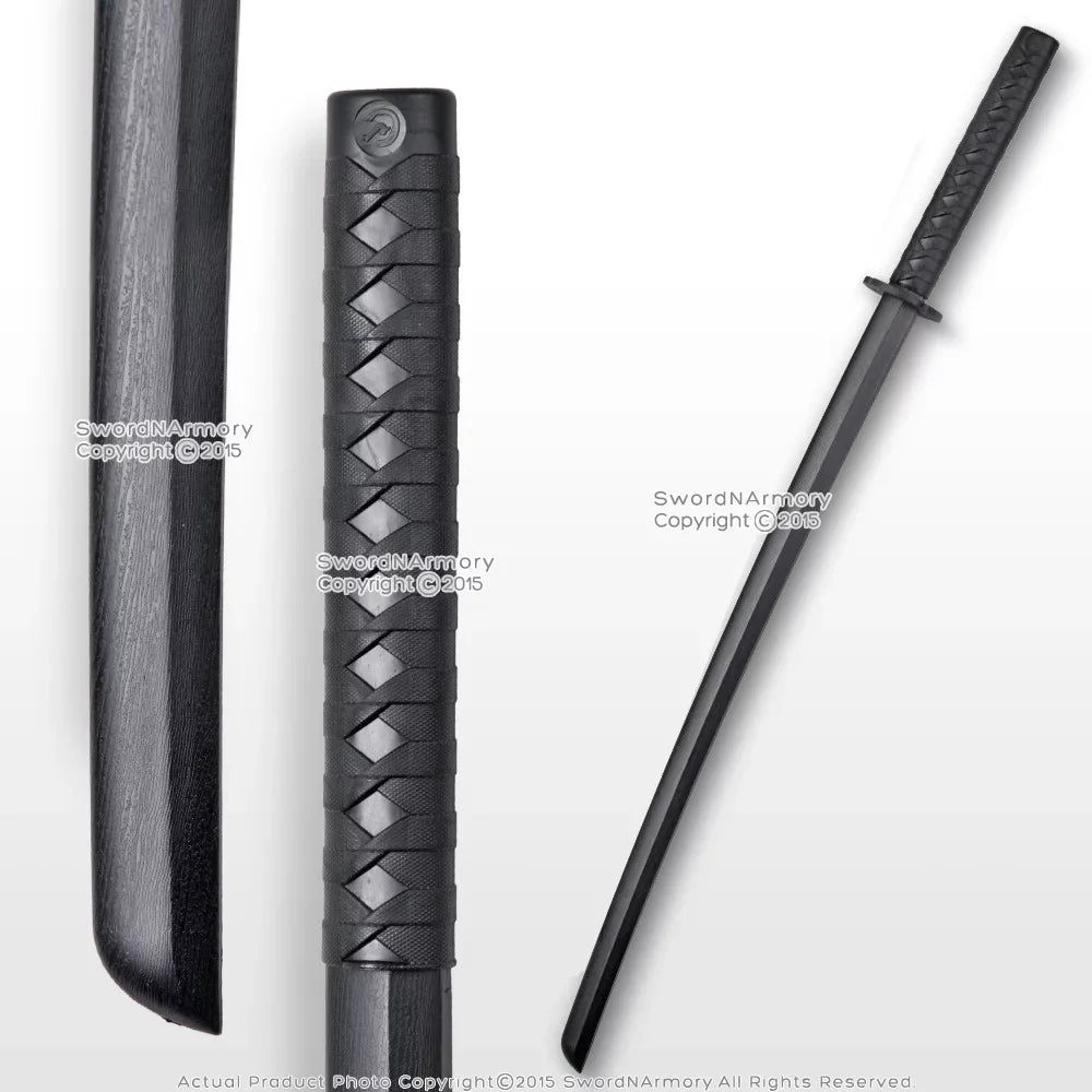 39" Black Polypropylene Kendo Practice Tool Training Samurai Katana Sword