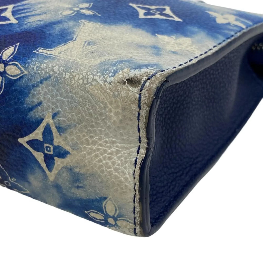 Pre-Owned LOUIS VUITTON M81431 Gaston Wearable Wallet Monogram Bandana Shoulder Bag Blue Men's (Fair)