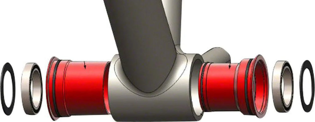 WHEELS MANUFACTURING BB SET WMFG PRESSFIT 30 BLK ALY CUPS