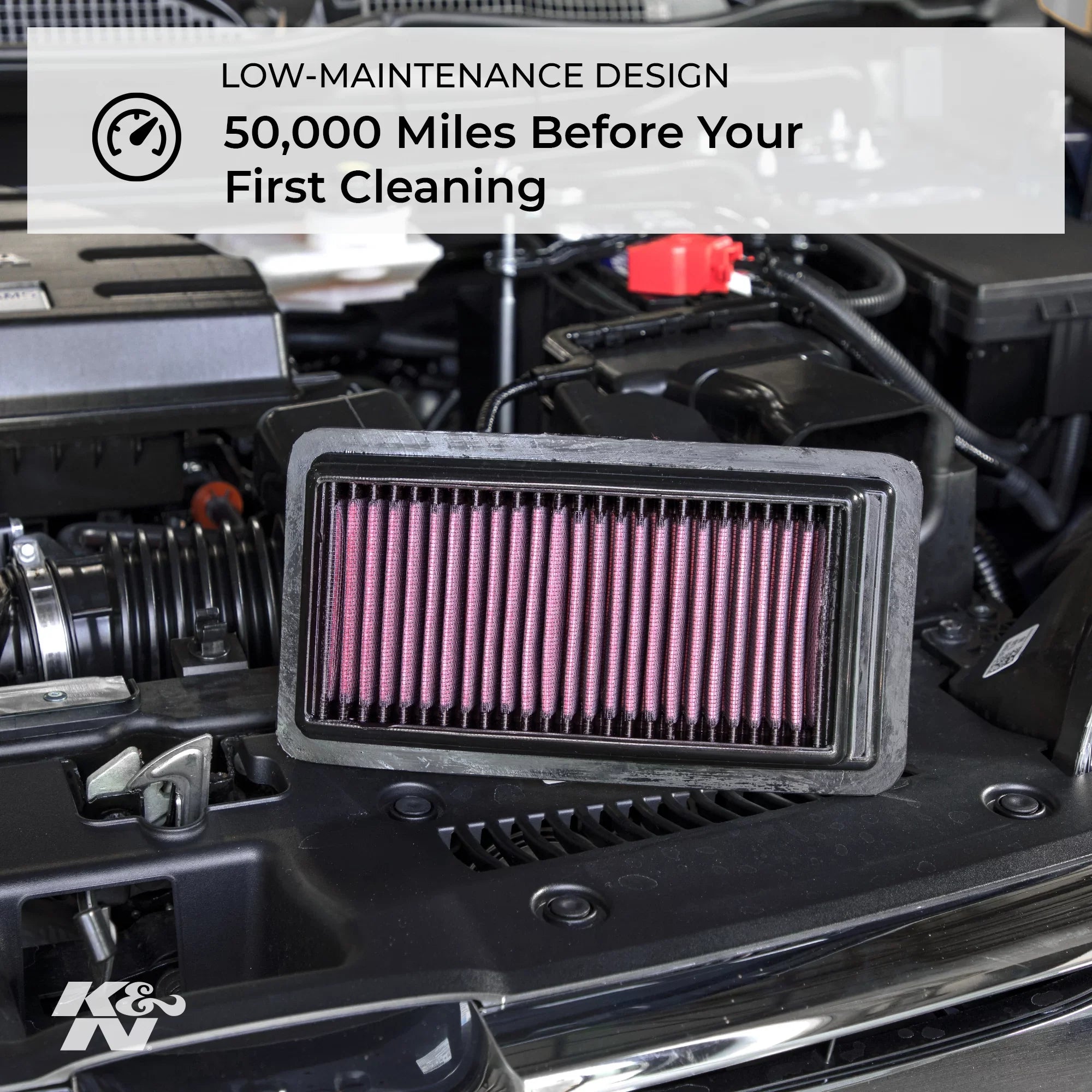 K&N Engine Air Filter: High Performance, Premium, Washable, Replacement Filter: 2013-2019 Mercedes (E300, GLC300, SLC180, SLC200, SLC300, C160, C180, C200, C250, C300 and more select models), 33-3034