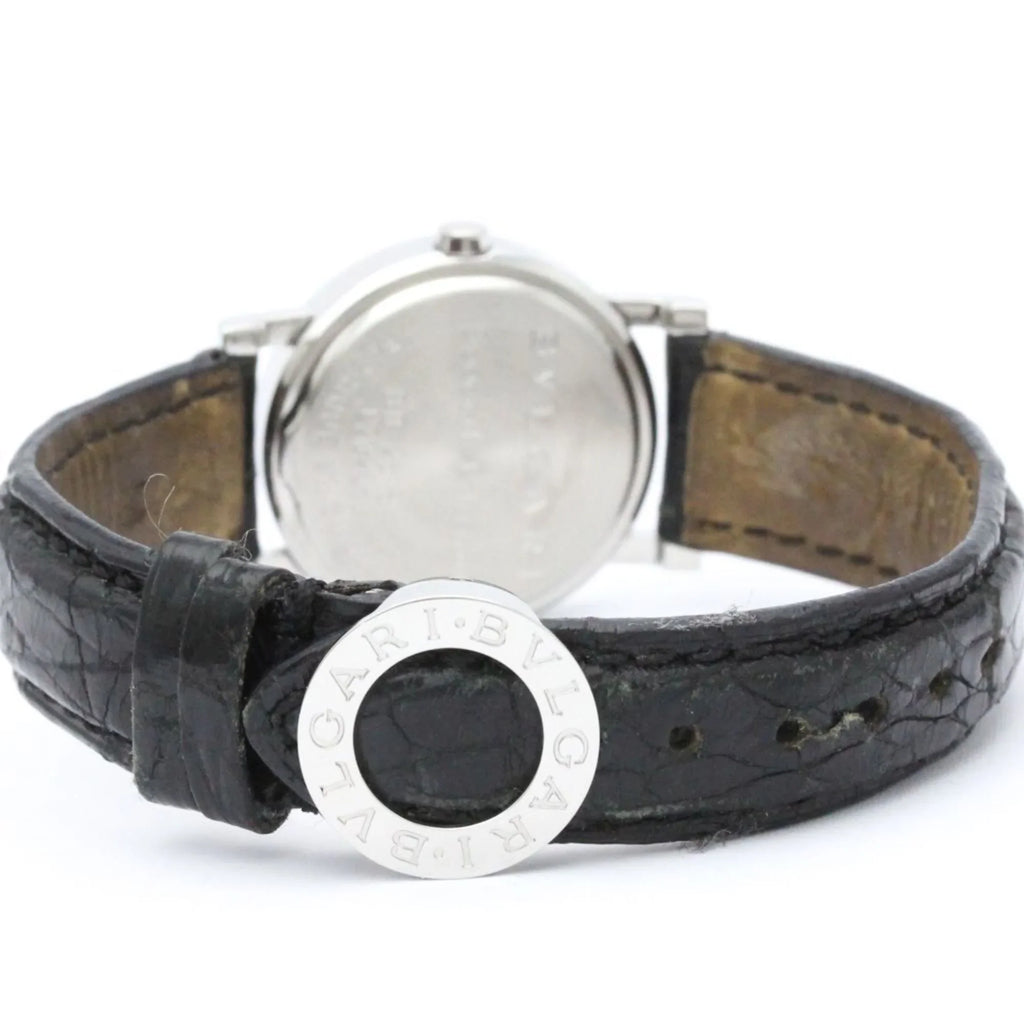 Pre-Owned Polished BVLGARI BVLGARI-BVLGARI Steel Quartz Ladies Watch BB26SL BF558550 (Good)