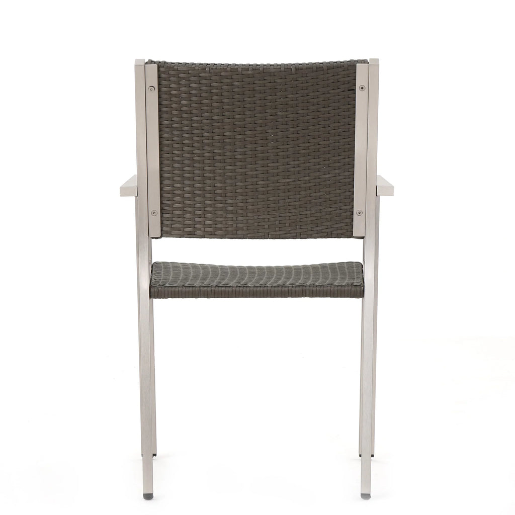 Coral Bay Outdoor Wicker Dining Set with Chat Set and Lounges