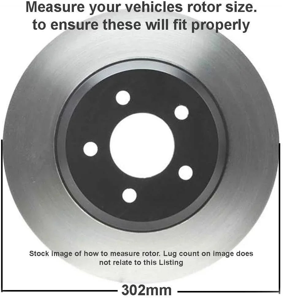 Detroit Axle - Front Brake Kit for Dodge Grand Caravan Journey Chrysler Town & Country Routan Ram C/V Drilled and Slotted Brake Rotors Ceramic Brakes Pads Replacement : 11.89" Front Rotors