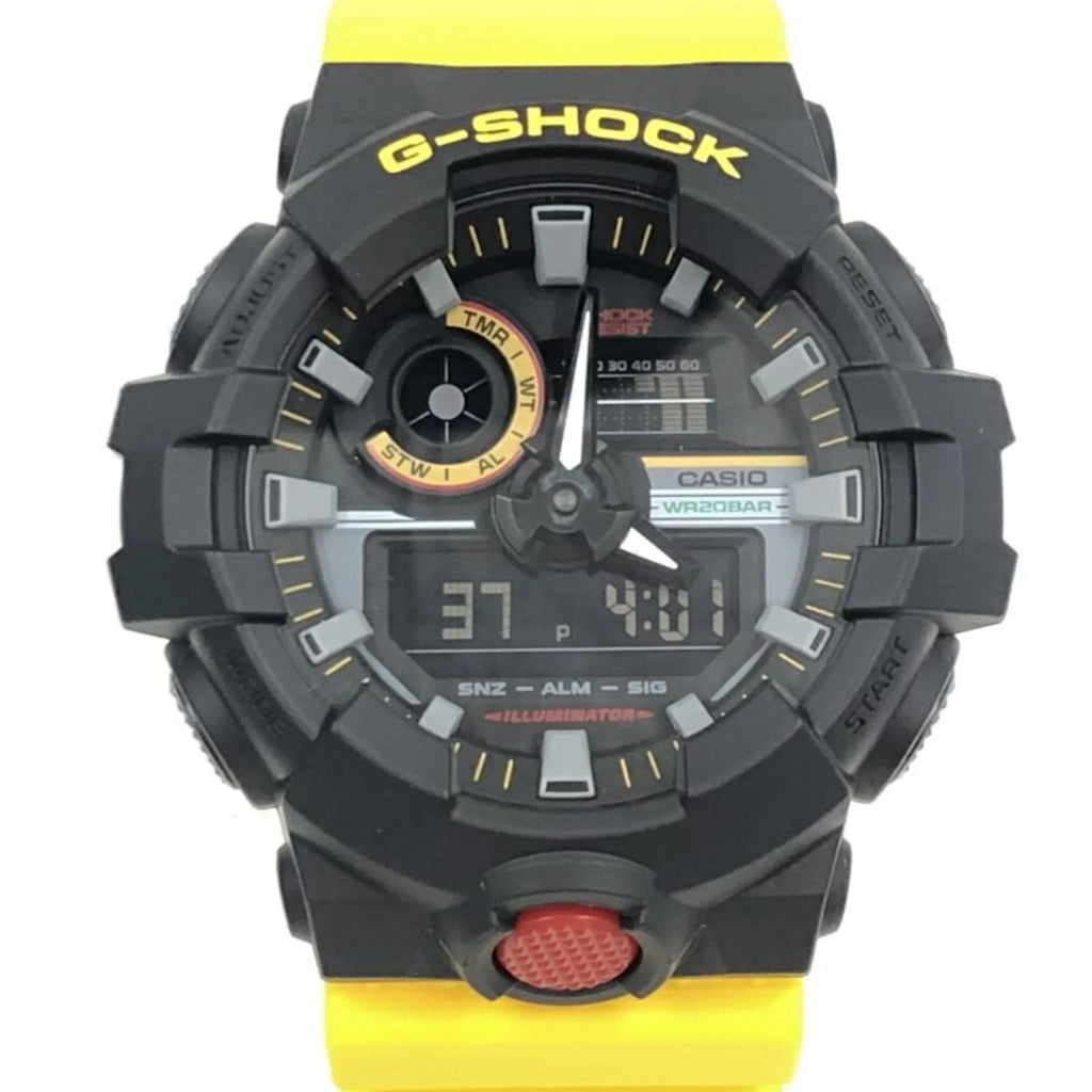 Pre-Owned CASIO G-SHOCK Watch GA-700MT-1A9JF Yellow Quartz G-Shock (Like New)