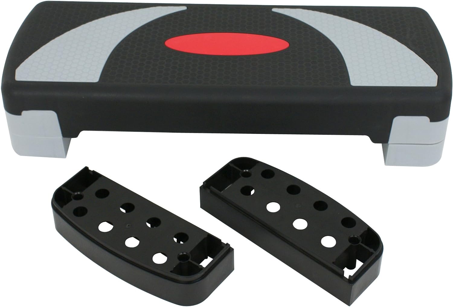 Height Adjustable Workout Aerobic Stepper Exercise Step PLatitudeform Riser 3 Levels for Fitness Strength Training