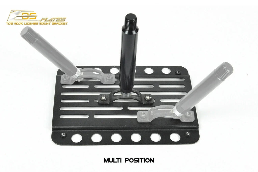 Extreme Online Store Replacement for 2014-Present Mini Cooper | EOS PLatitudee Version 1 Front Bumper Tow Hook License PLatitudee Relocator Mount Bracket Tow-119 (Mid Size)