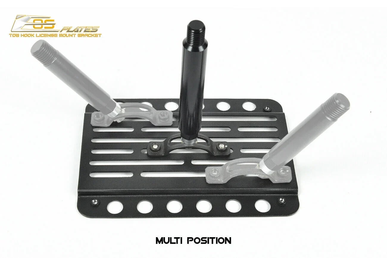 Extreme Online Store Replacement for 2014-Present Mini Cooper | EOS PLatitudee Version 1 Front Bumper Tow Hook License PLatitudee Relocator Mount Bracket Tow-119 (Mid Size)