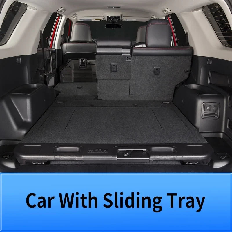 Floor Mats Compatible with Toyota 4Runner 2013-2023 Trunk Mat Cargo Liner Cargo Mat All Weather Trunk Liner 2022 4 Runner Accessories (Trunk Mat+Floor Mats,Fit W/Sliding Tray)