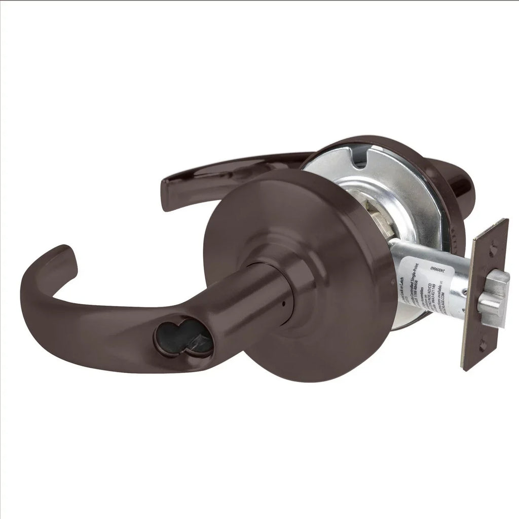 Schlage ND91BD SPA 613 Grade 1 Entrance/Office Lock Sparta Lever SFIC Prep Less Core Oil Rubbed Bronze Finish Non-Handed