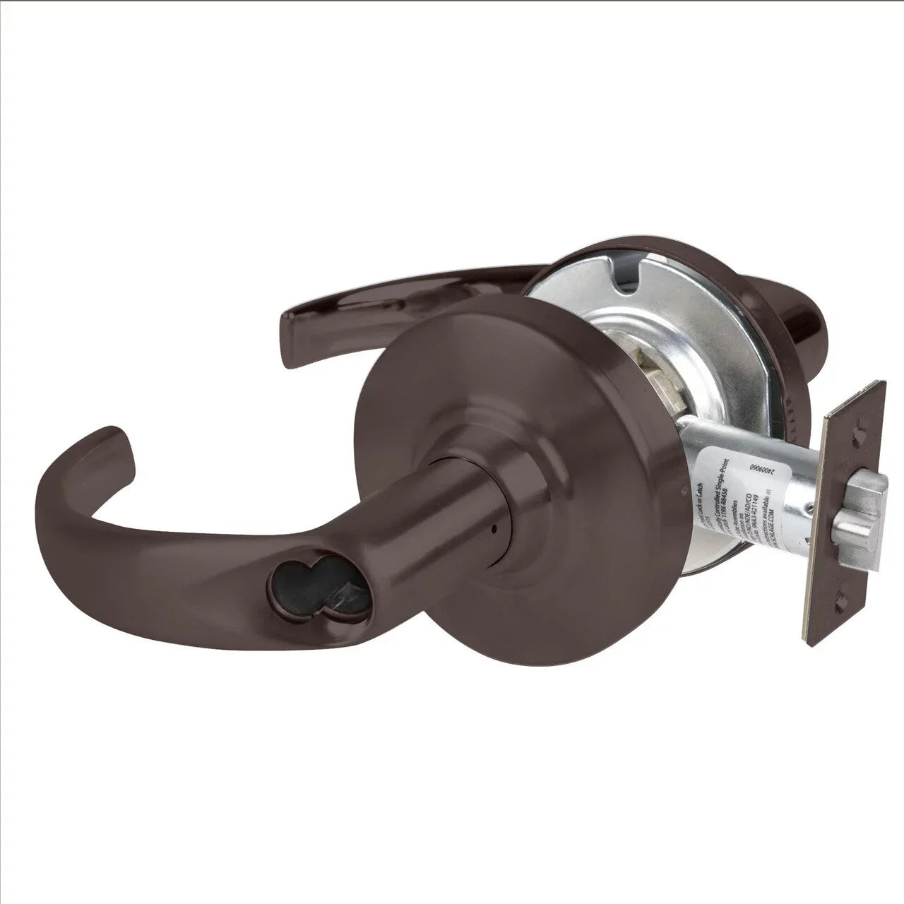 Schlage ND91BD SPA 613 Grade 1 Entrance/Office Lock Sparta Lever SFIC Prep Less Core Oil Rubbed Bronze Finish Non-Handed