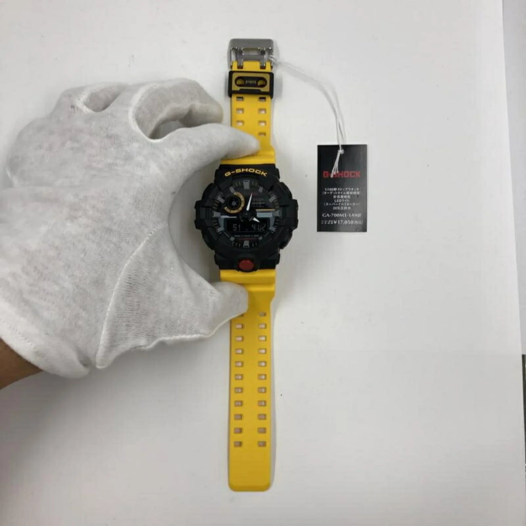 Pre-Owned CASIO G-SHOCK Watch GA-700MT-1A9JF Yellow Quartz G-Shock (Like New)