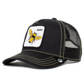 Goorin Bros. The Farm Unisex Original Adjustable Snapback Trucker Hat, Black (Queen Bee), One Size