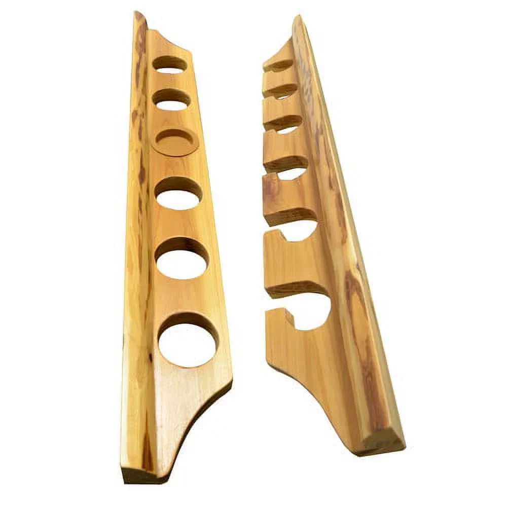 Rush Creek 6-Rod Wall Mount Vertical/ Horizontal Rod Holder, 2 Pieces