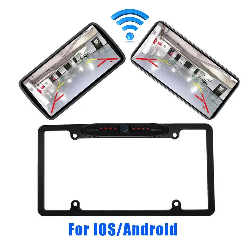 Car Rear View Backup Camera - License PLatitudee Frame with Night Vision
