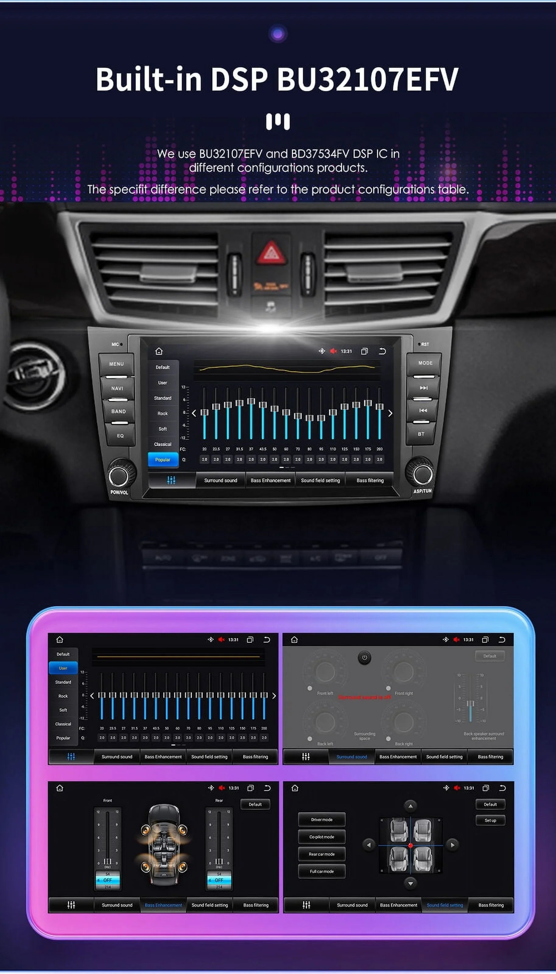 8" 1280*720 Car Carplay GPS Nav Stereo DSP Radio for Mercedes Benz E-Class W219
