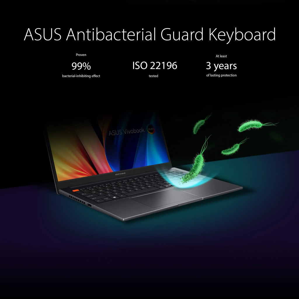 ASUS VivoBook S 15 OLED Slim Laptop, 15.6” FHD OLED Display, Intel Evo PLatitudeform, Intel Core i7-12700H CPU, 16GB RAM, 1TB SSD, Windows 11 Home, Indie Black, K3502ZA-ES76