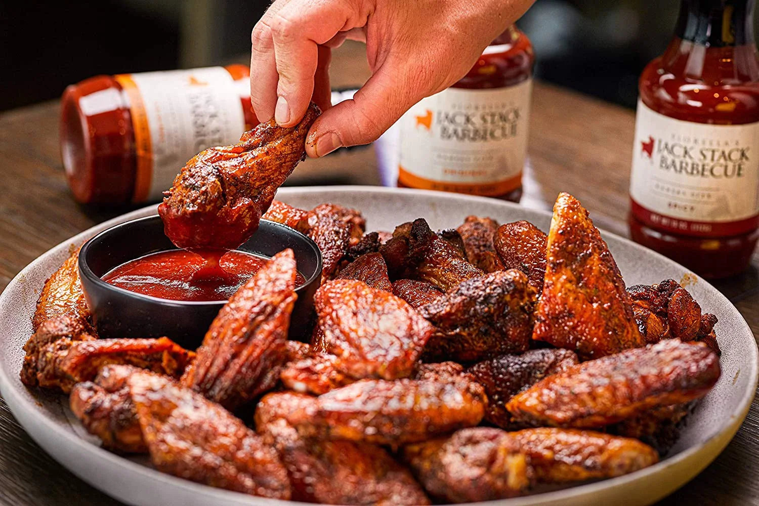 Jack Stack Barbecue Spicy Sauce - Kansas City BBQ Sauce - Spicy Smoked KC BBQ Sauce