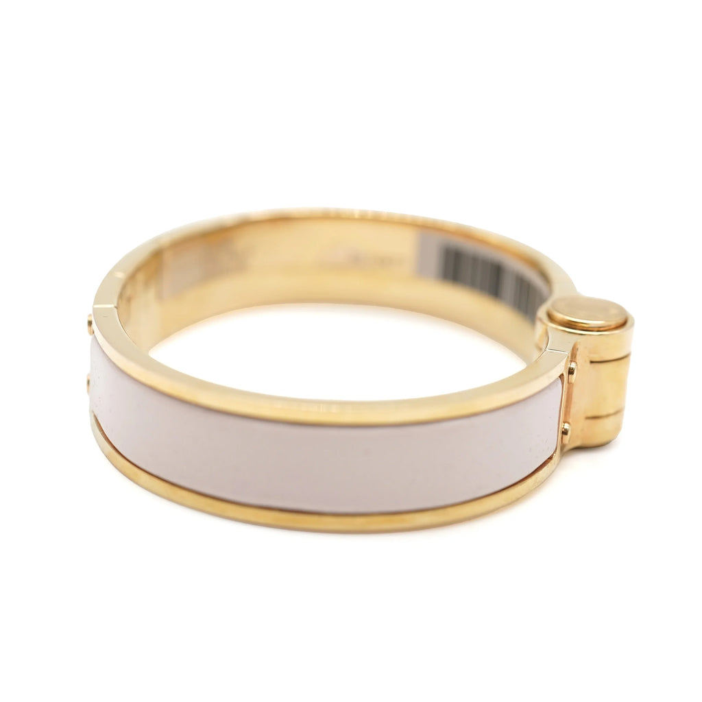 Hermes Charniere Uni Narrow Hinged Bracelet In Rose Candeur Pre-Owned