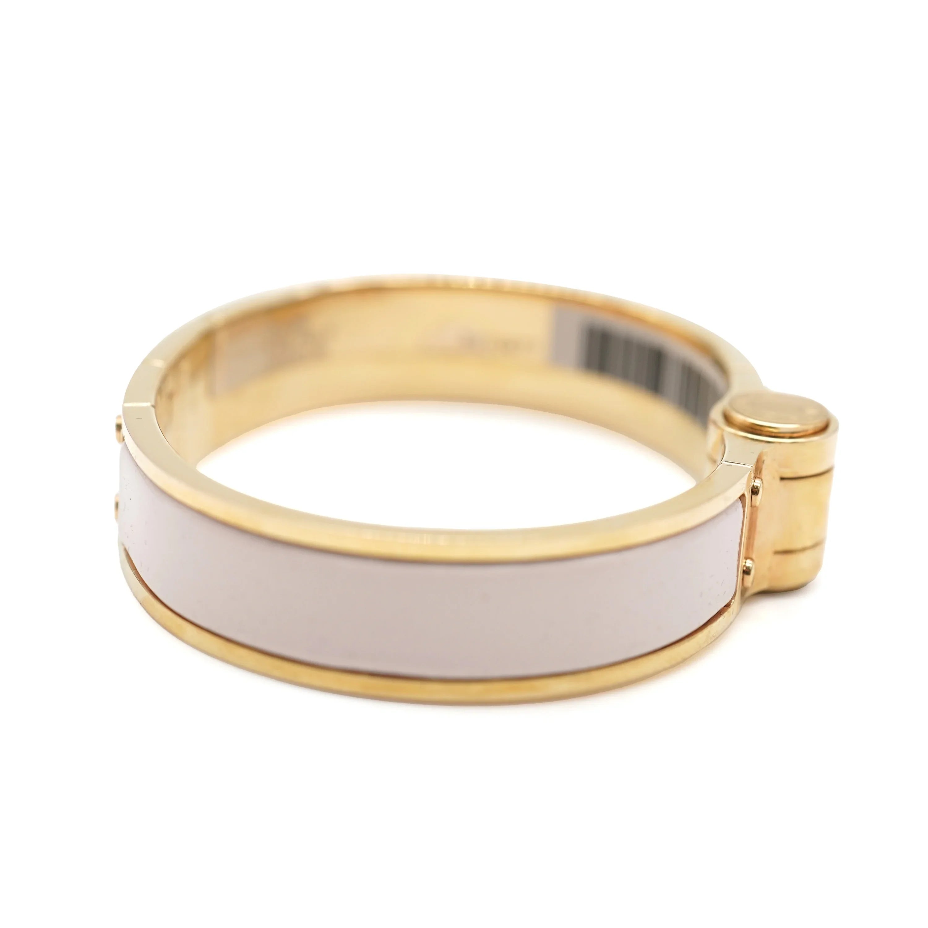 Hermes Charniere Uni Narrow Hinged Bracelet In Rose Candeur Pre-Owned