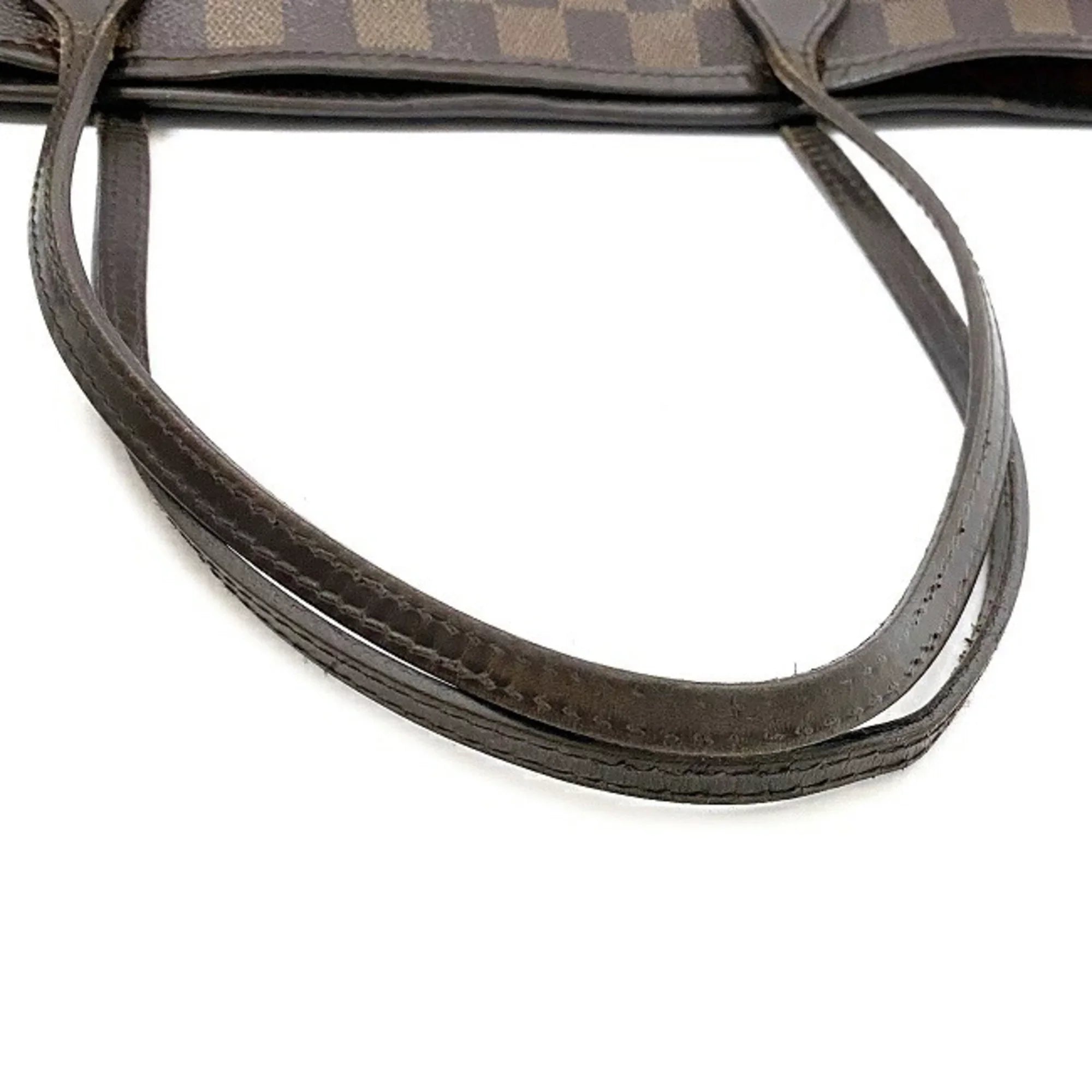 Pre-Owned Louis Vuitton Tote Bag Neverfull MM Brown Damier Ebene N51105 SP4039 LOUIS VUITTON Ladies (Fair)