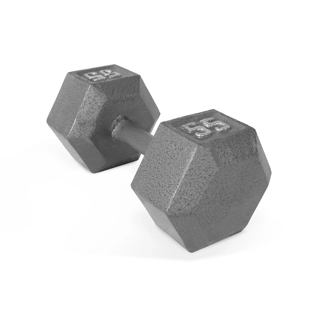 CAP Barbell 55lb Cast Iron Hex Dumbbell, Single