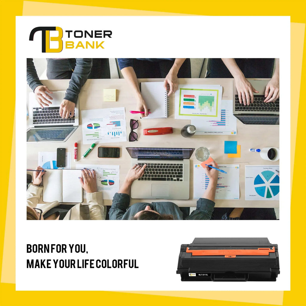 Toner Bank 6-Pack Compatible Toner for Samsung MLT-D115L 115L use with Xpress SL-M2620 SL-M2670 SL-M2830DW SL-M2880FW SL-M2820DW SL-M2870FW Printer 6 * Black