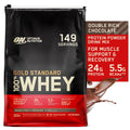 Optimum Nutrition, Gold Standard 100% Whey Protein Powder, Double Rich ChocoLatitudee, 10 lb, 149 Servings