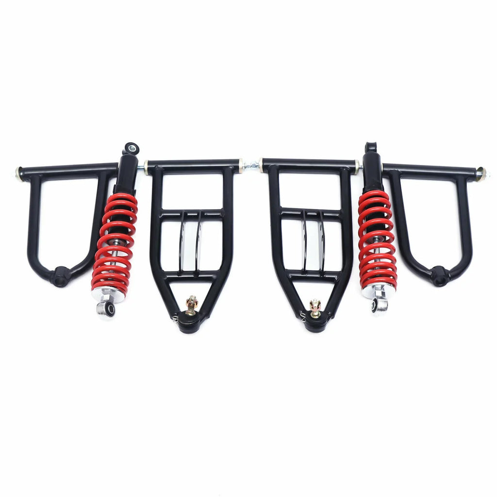 Front Suspension Arm Assembly Kit Upper/Lower Swingarm For Quad Bike ATV/Go Kart Suspension Swing Arm Steering Knuckle Spindle Upper/Lower For Buggy ATV Go Kart Upper&Lower A-Arm Swingarm
