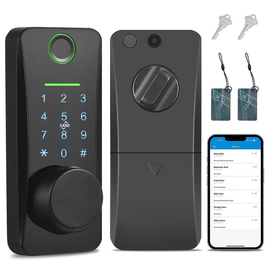 Intelligent Door Lock,With Pad Remote Lock/5-in-1 Less Door Pad Remote Lock/2 Keyless Door Lock With Deadbolt App Remote Huiop Lock Lock/5-in-1 Keyless Siuke Keypad Set Deadbolt