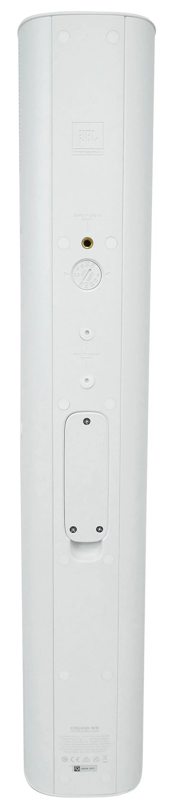 (8) JBL COL600-WH 24" White 70V Commercial Column Wall Mount Array Speakers+Amp