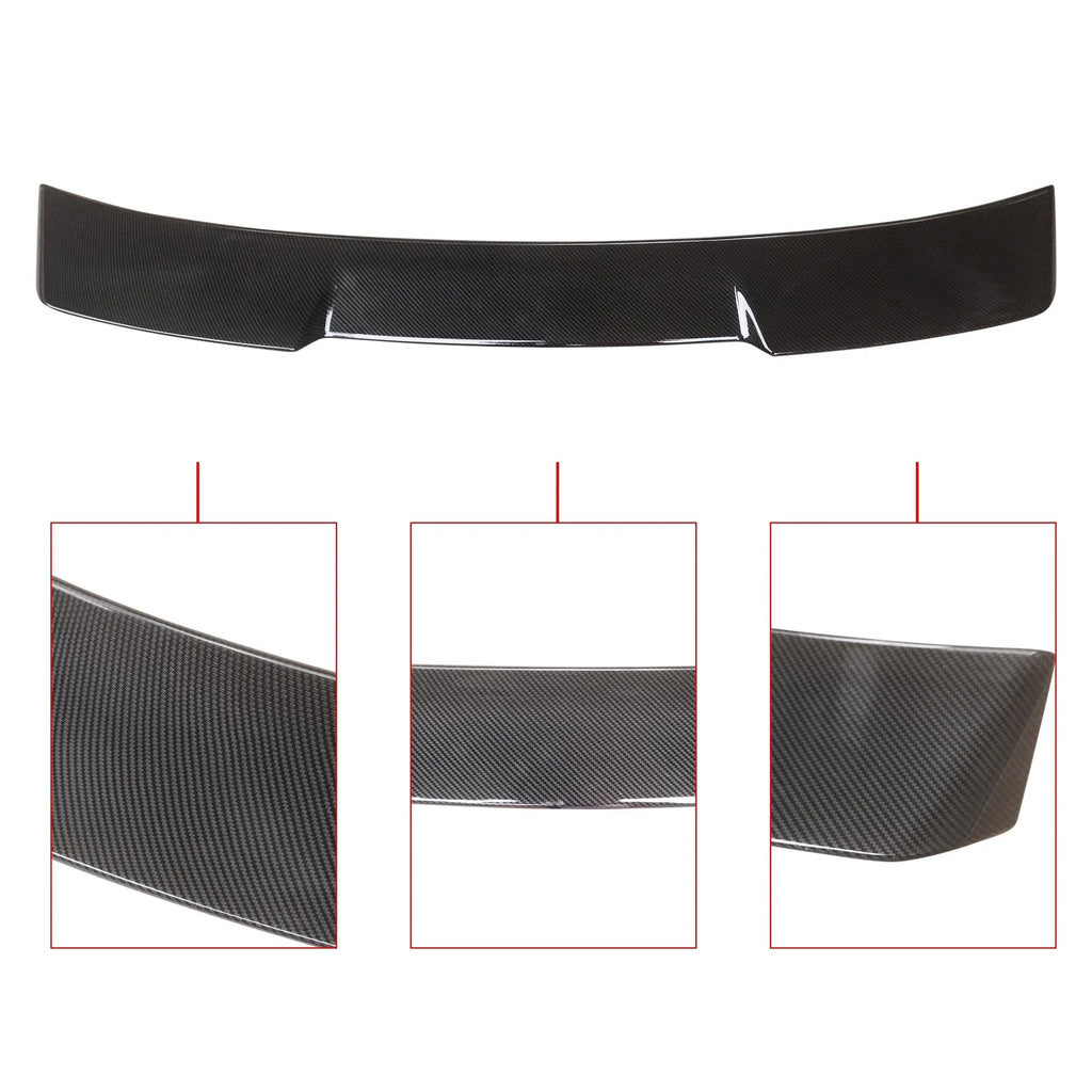 NINTE Roof Spoiler for 2022 2023 11th Honda Civic EX LX SI Sport Touring Rear Window Spoiler Carbon Fiber Look