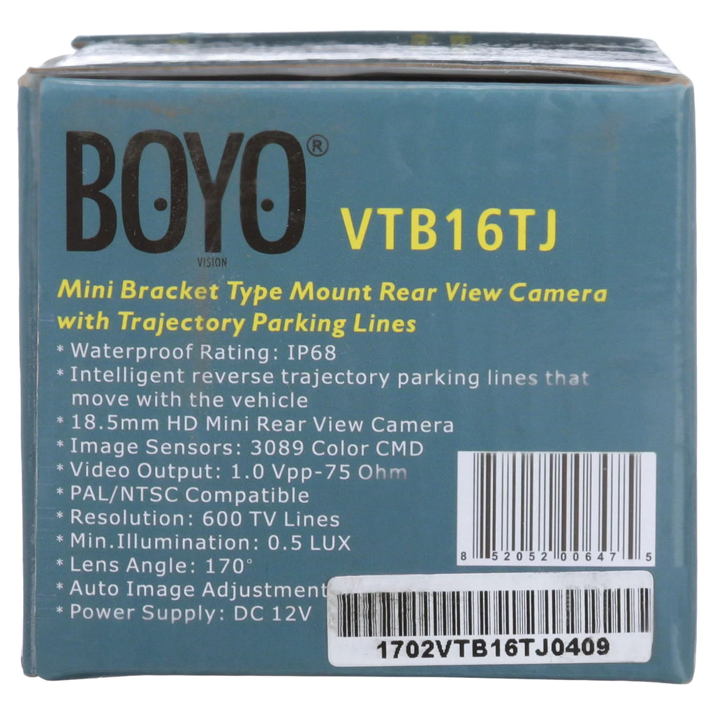 BOYO VTB16TJ Reverse Camera with Trajectory Parking Lines
