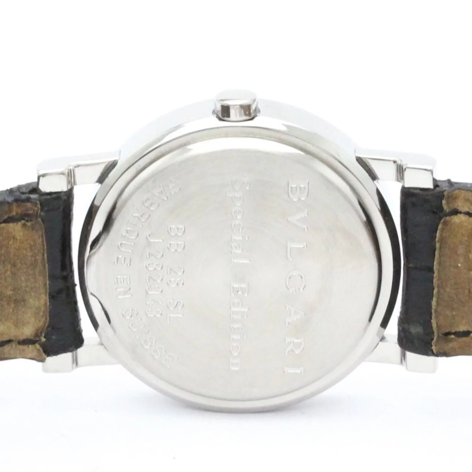 Pre-Owned Polished BVLGARI BVLGARI-BVLGARI Steel Quartz Ladies Watch BB26SL BF558550 (Good)