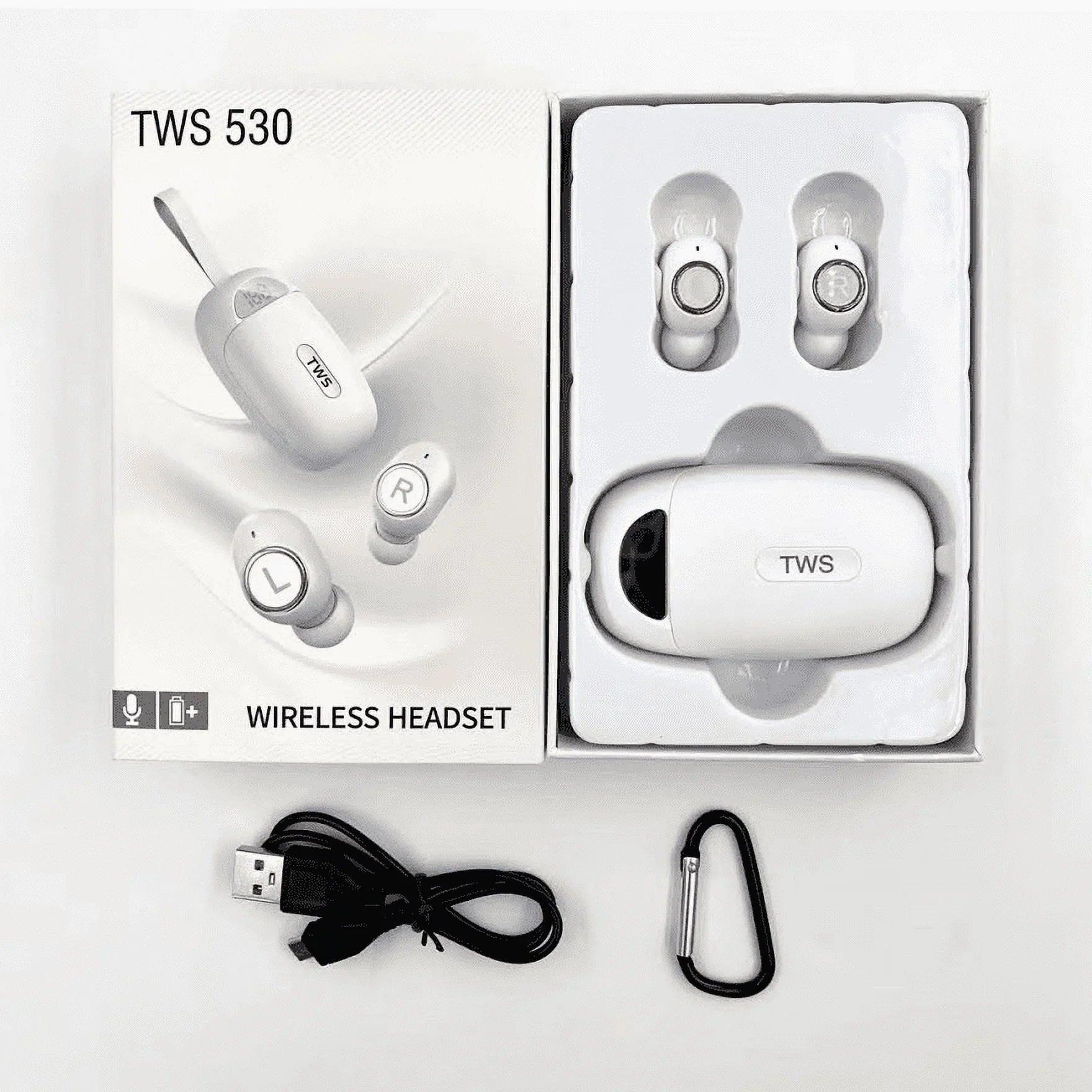 Wireless Earbuds For Xiaomi Redmi S2 (Redmi Y2) , with Immersive Sound True 5.0 Bluetooth in-Ear Headphones with 2000mAh Charging Case Stereo Calls Touch Control IPX7 Sweatproof Deep Bass