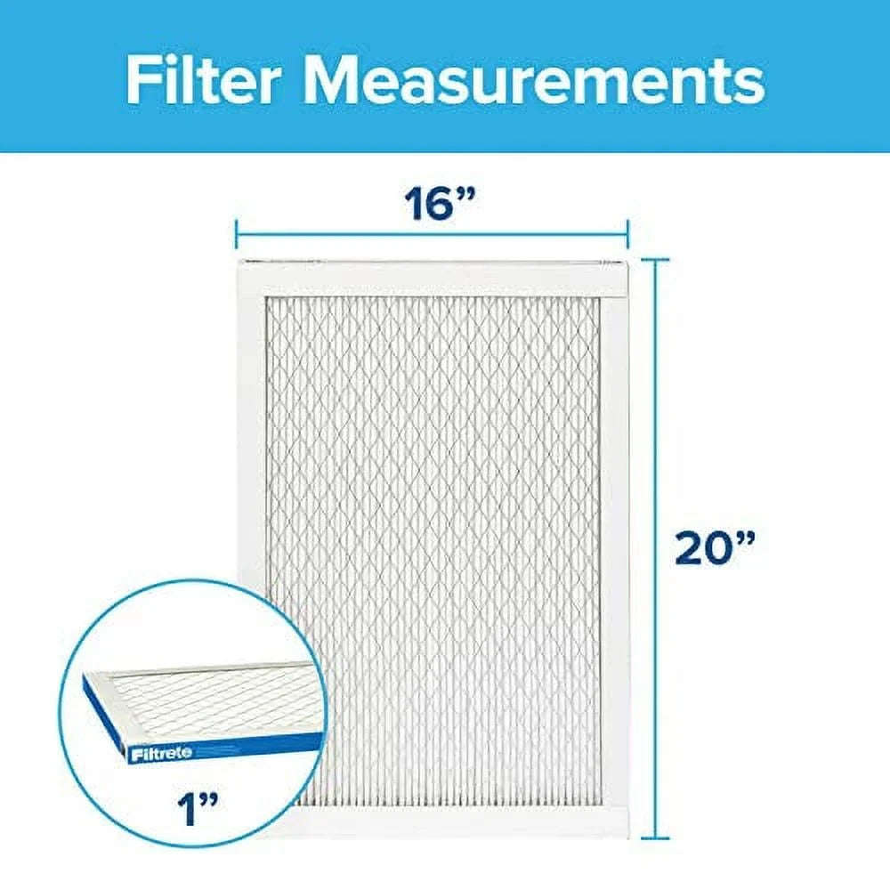 Filtrete 16x20x1, AC Furnace Air Filter, MPR 1900, Healthy Living Ultimate Allergen, 6-Pack (exact dimensions 15.69 x 19.69 x 0.78)
