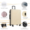 Zateety Hardshell Luggage Sets 3 Piece double spinner 8 wheels Suitcase with TSA Lock Lightweight 20''24''28''