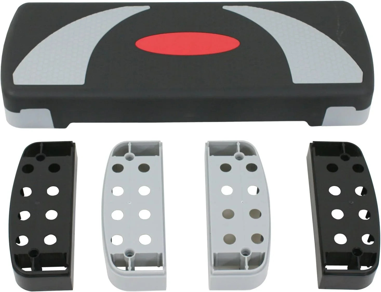 Height Adjustable Workout Aerobic Stepper Exercise Step PLatitudeform Riser 3 Levels for Fitness Strength Training