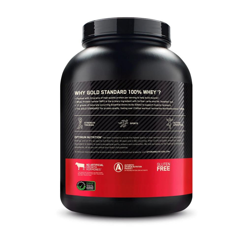 Optimum Nutrition, Gold Standard 100% Whey Protein Powder, Delicious Strawberry, 5 lb, 73 Servings