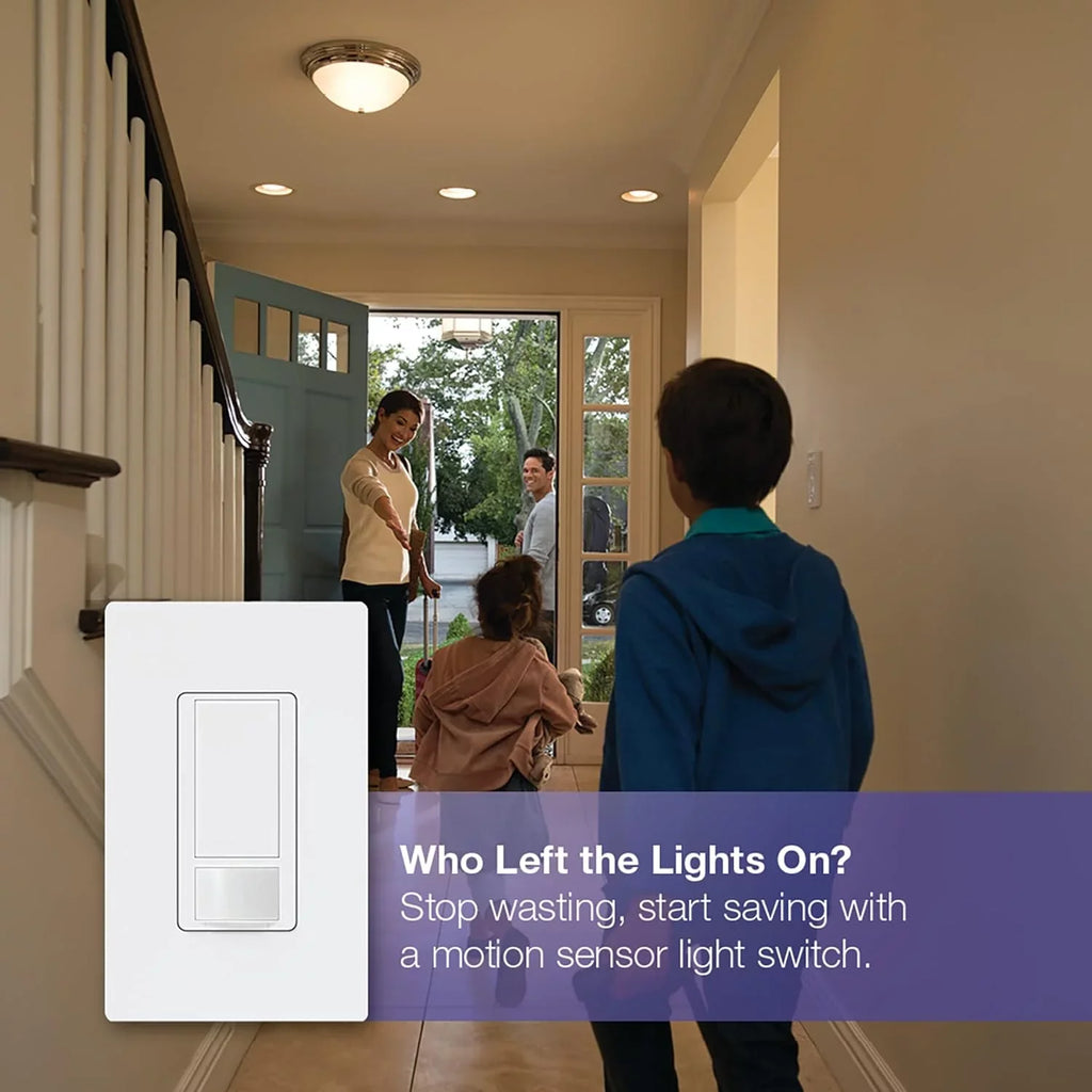lutron maestro sensor switch (2-pack), 2a, no neutral required, single-pole, ms-ops2-wh, white