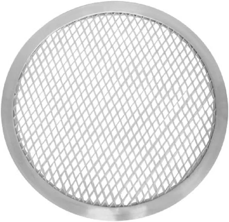 TrueCraftware- Set of 2 Aluminum 10” Seamless Rim Pizza Baking Screen- Bakeware Pizza Screen Round Pizza Pan Tray Round Baking Tray for Home Kitchen Pizzeria & Restaurants