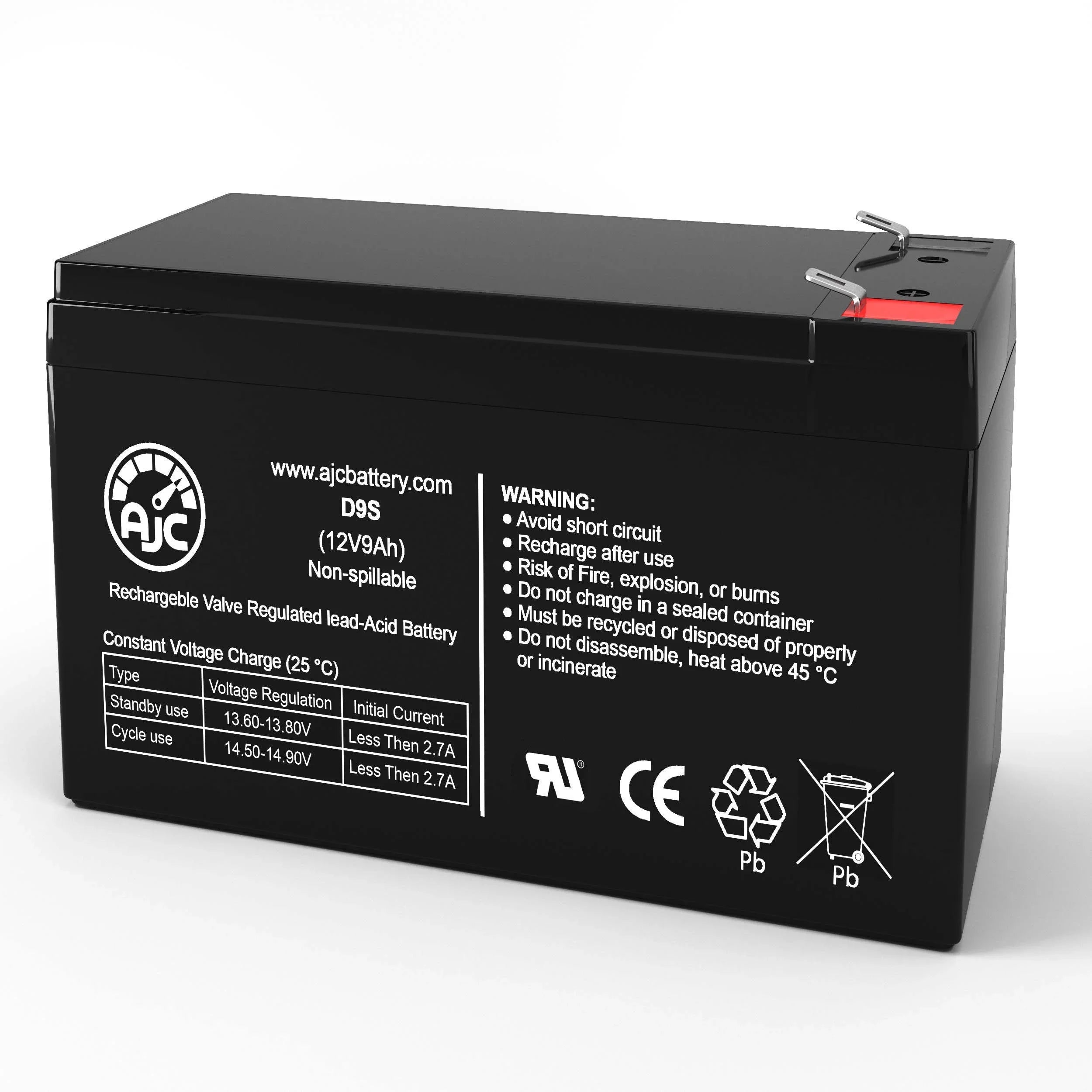 Merida PC 500 12V 9Ah Mobility Scooter Battery - This Is an AJC Brand Replacement