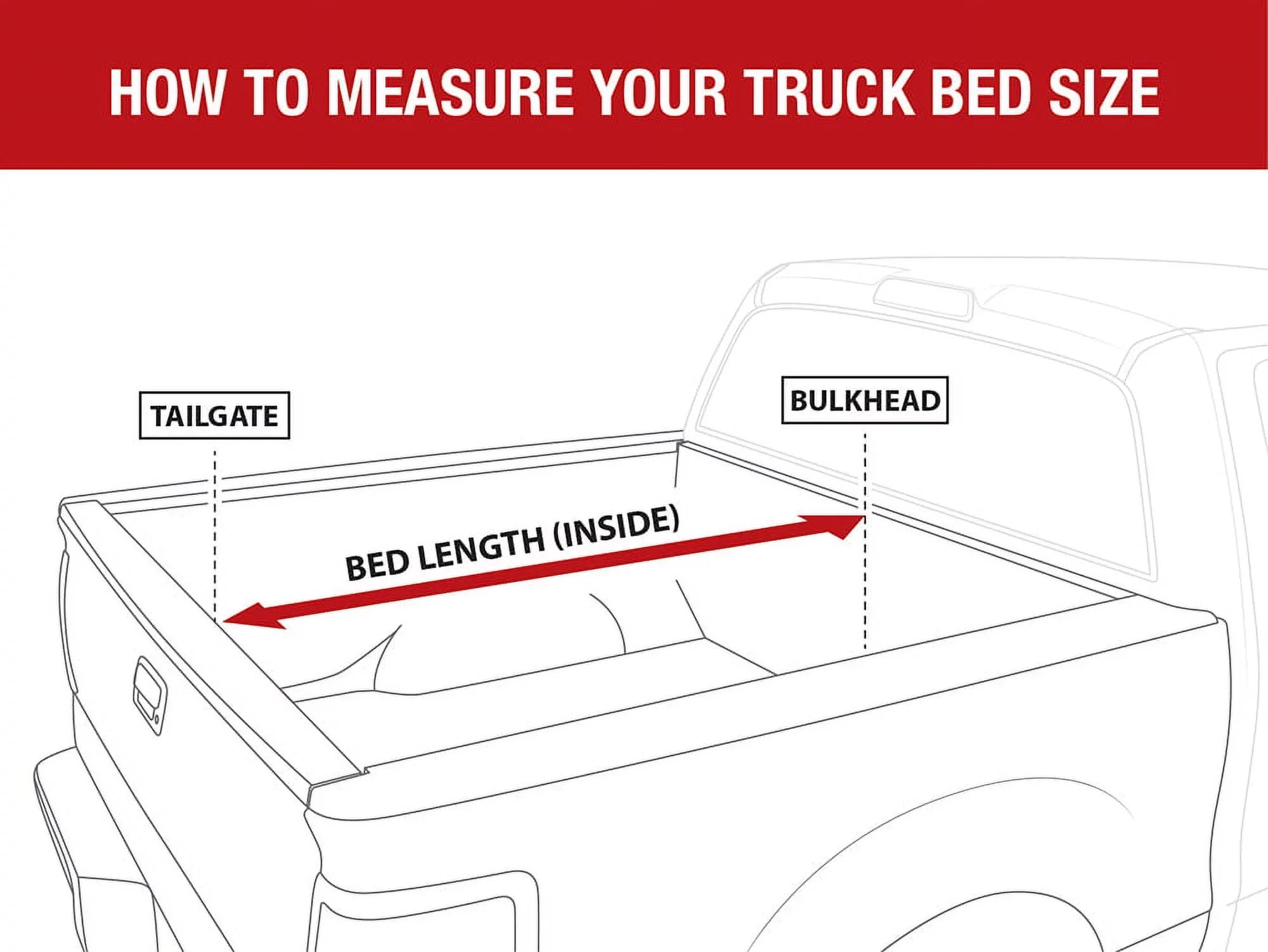 MaxMate Soft Quad-fold Truck Bed Tonneau Cover Compatible with 2019-2024 Ram 1500 New Body (NOT FIT 19-23 Classic) | 6'4" (76") Bed | TCD484045