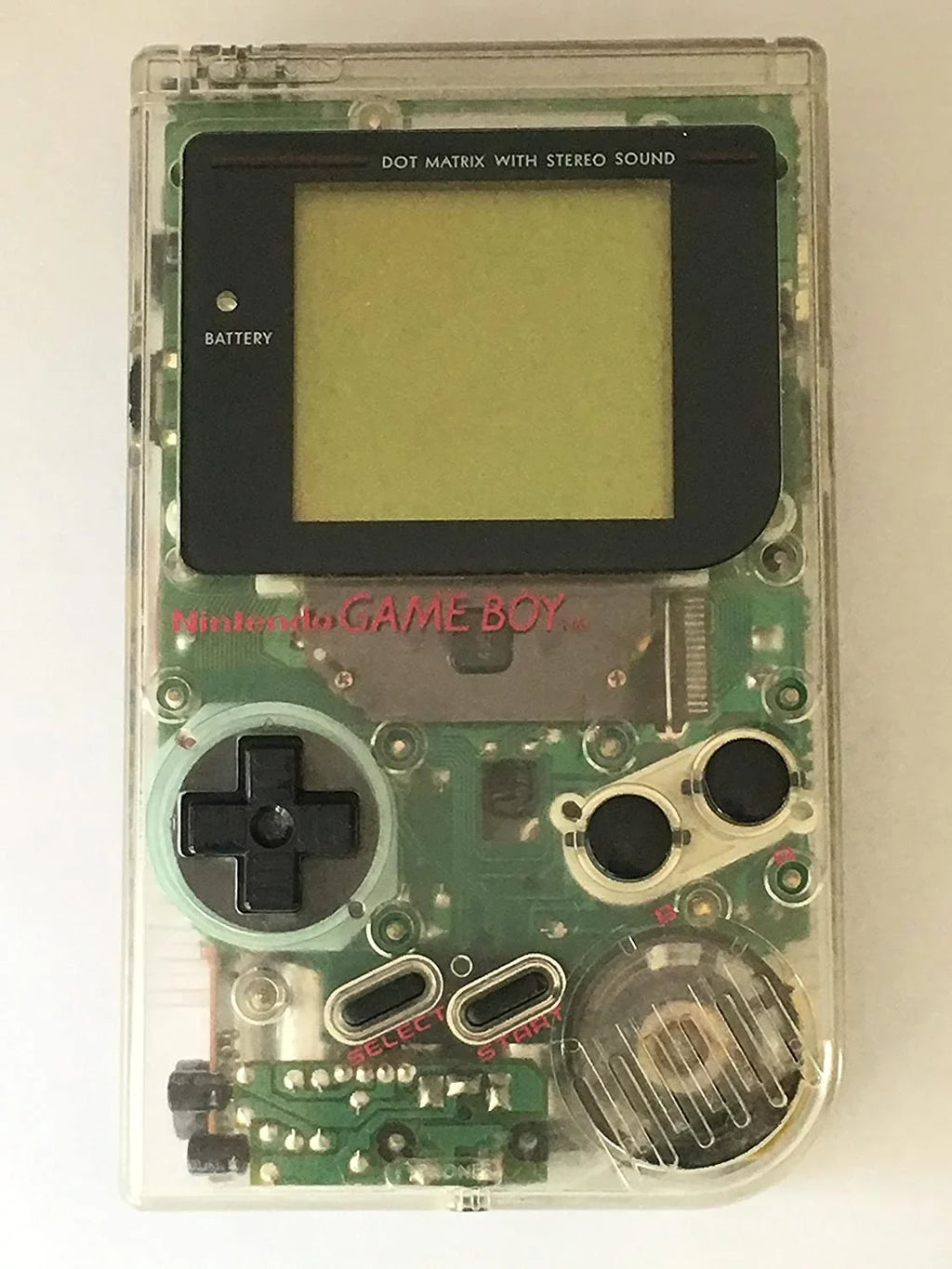 Original Play it Loud Gameboy Game Boy Console (Clear)