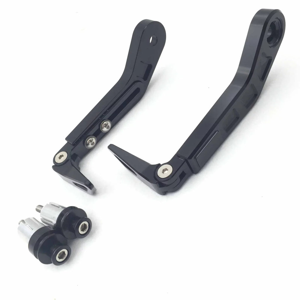 HTT-MOTOR Motorcycle Adjustable Length Angle Black CNC 7/8" (22mm) Protector Proguard Pro Brake Clutch Levers Protect Guard For Suzuki GSX GSXR Hayabusa RM DR Kawasaki Ninja ZX ZZR KTM SXR