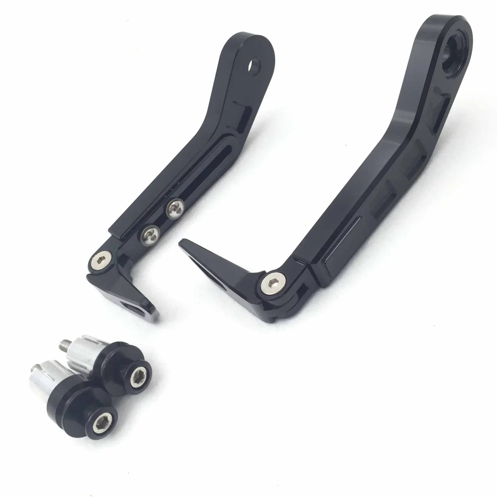 HTT-MOTOR Motorcycle Adjustable Length Angle Black CNC 7/8" (22mm) Protector Proguard Pro Brake Clutch Levers Protect Guard For Suzuki GSX GSXR Hayabusa RM DR Kawasaki Ninja ZX ZZR KTM SXR