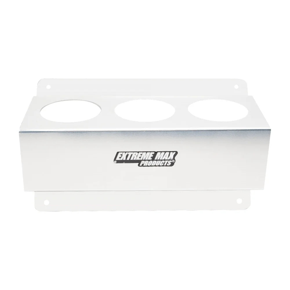 Extreme Max 5001.6254 Wall-Mount Aluminum Aerosol Storage Shelf for Enclosed Trailer Shop Garage Storage - 3-Can Capacity, Silver
