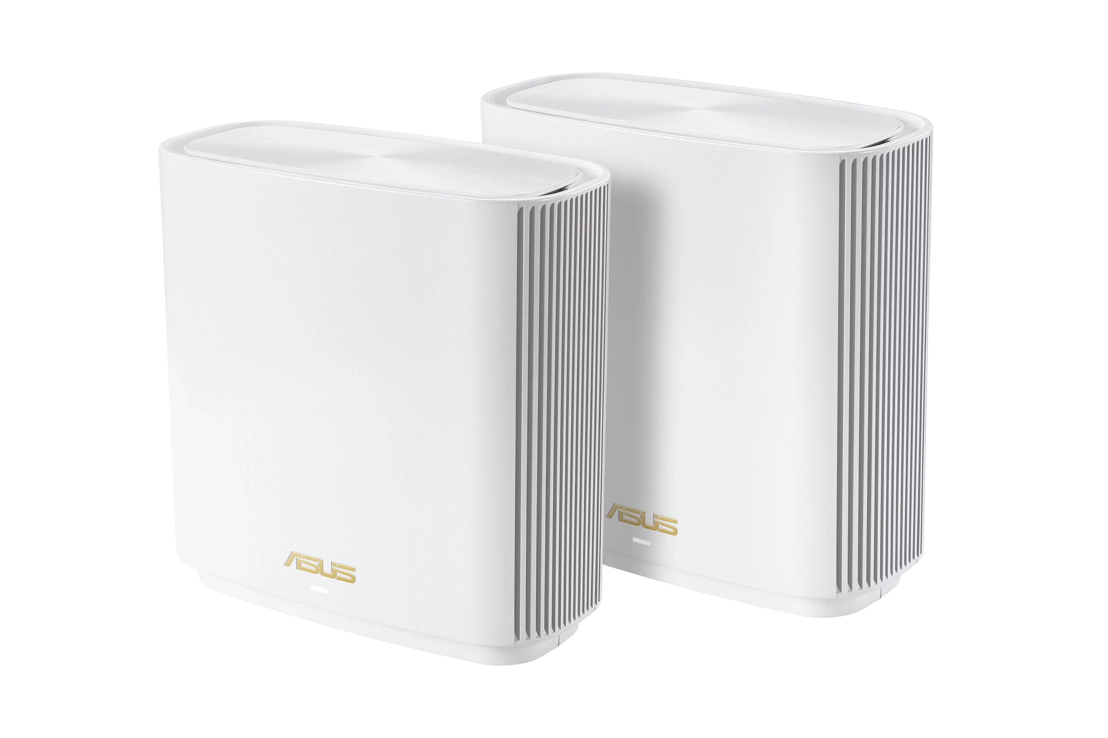 ASUS ZenWiFi AX Whole-Home Tri-band Mesh WiFi 6 System (XT8-WHITE)-2 pack, Coverage up to 5,500 sq.ft/6+rooms, 6.6Gbps, 3 SSIDs, life-time free network security and parental controls, 2.5G port
