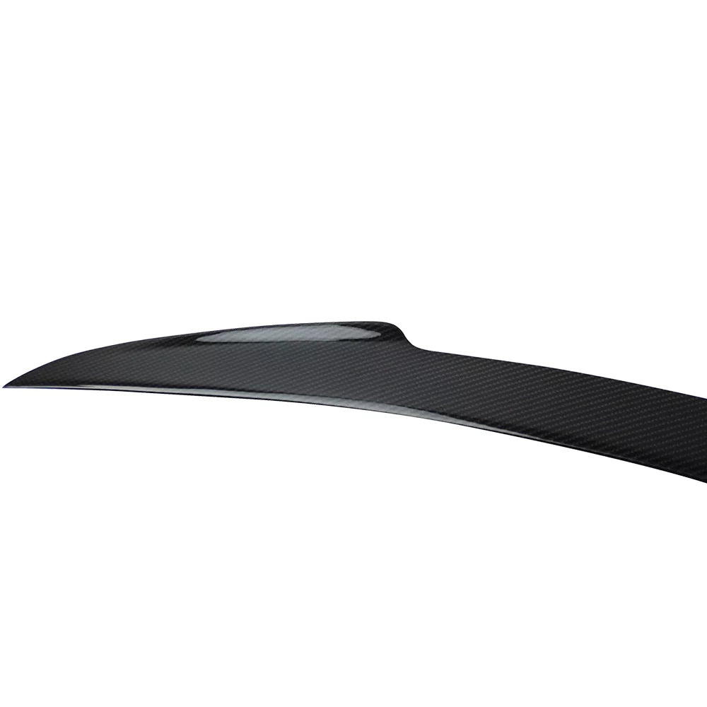 Ikon Motorsports Compatible with 12-23 Tesla Model S H Style Rear Trunk Spoiler Wing - Carbon Fiber CF 2012 2013 2014 2015 2016 2017 2018