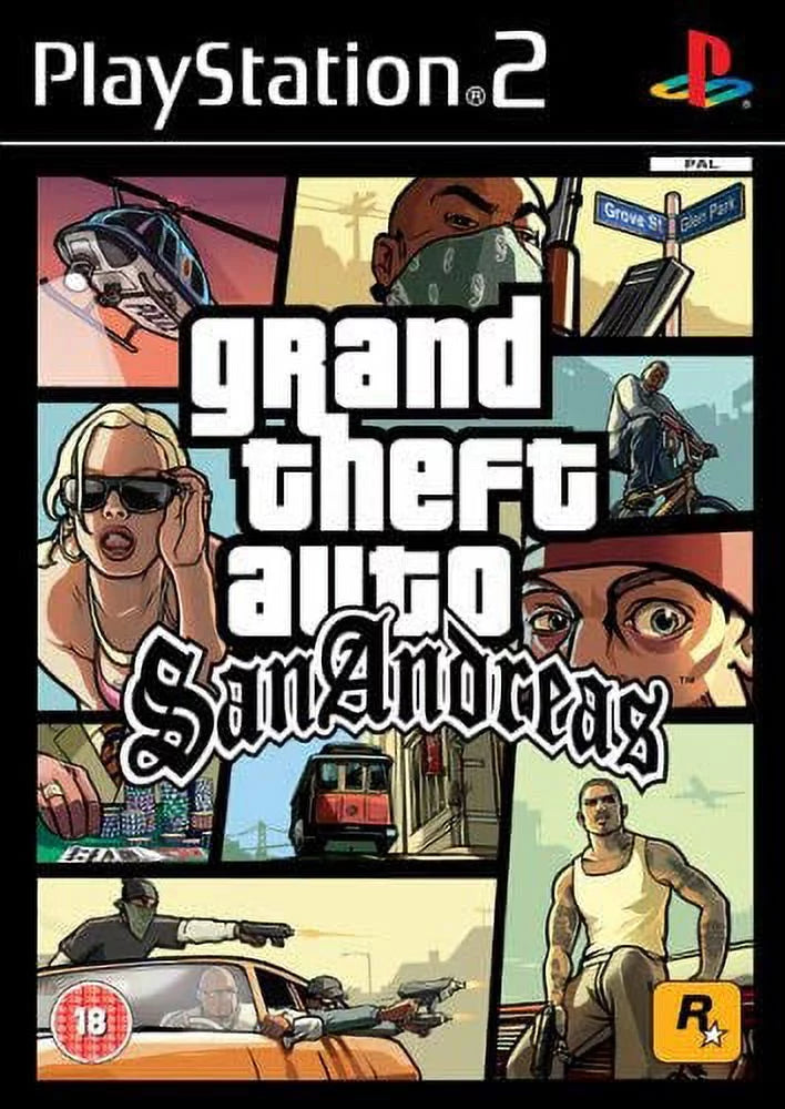 Grand Theft Auto: San Andreas (PS2) (Used)